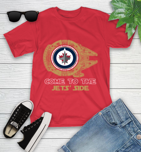 NHL Come To The Winnipeg Jets Wars Hockey Sports Youth T-Shirt 13