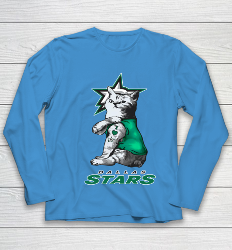 NHL My Cat Loves Dallas Stars Hockey Youth Long Sleeve - Image 6