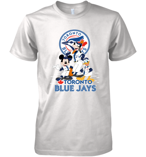 Toronto Blue Jays Mickey Donald And Goofy Baseball Premium Men's T-Shirt