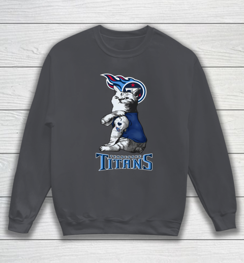 NFL Football My Cat Loves Tennessee Titans Sweatshirt 4