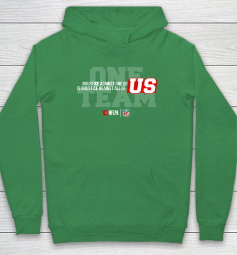 NFL End Racism Print In Front And Back Hoodie 5