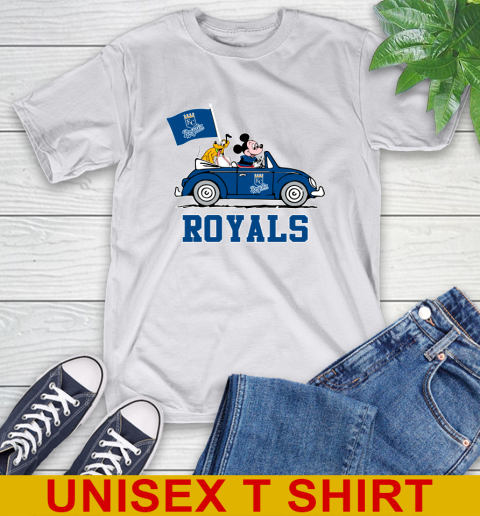 MLB Baseball Kansas City Royals Pluto Mickey Driving Disney Shirt T-Shirt 12