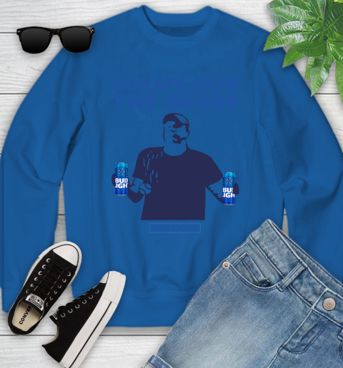 Always Save The Bees Beers Bud Light Jeff Adams Beers Over Baseball Youth Sweatshirt 4
