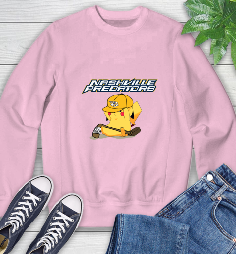 NHL Pikachu Hockey Sports Nashville Predators Sweatshirt 9