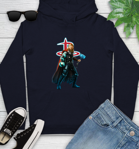 NBA Thor Avengers Endgame Basketball Houston Rockets Youth Hoodie 4