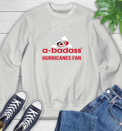 NHL A Badass Carolina Hurricanes Fan Adidas Hockey Sports Sweatshirt 5