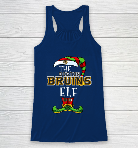Boston Bruins Christmas ELF Funny NHL Racerback Tank 6
