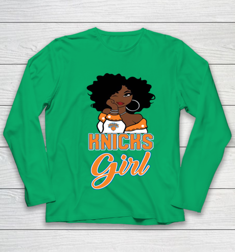 New York Knicks Girl NBA Youth Long Sleeve 6