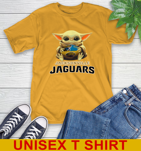 NFL Football Jacksonville Jaguars Baby Yoda Star Wars Shirt T-Shirt 3