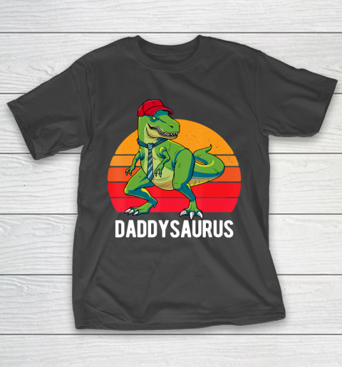 Father gift shirt Daddysaurus Shirt Fathers Day Gifts T Rex Daddy Saurus Men T Shirt T-Shirt