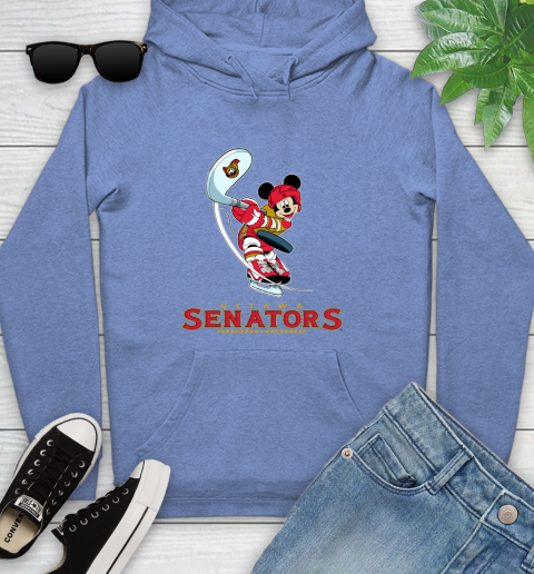 NHL Hockey Ottawa Senators Cheerful Mickey Mouse Shirt Youth Hoodie 11