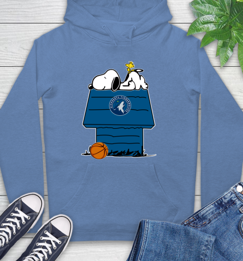 Minnesota Timberwolves NBA Basketball Snoopy Woodstock The Peanuts Movie Hoodie 11