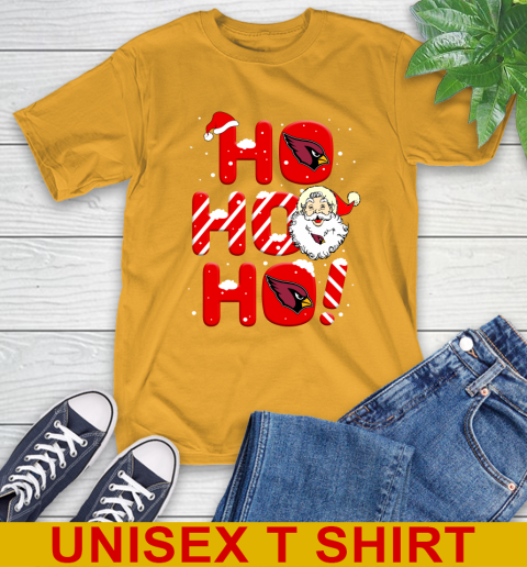 Arizona Cardinals NFL Football Ho Ho Ho Santa Claus Merry Christmas Shirt T-Shirt 2
