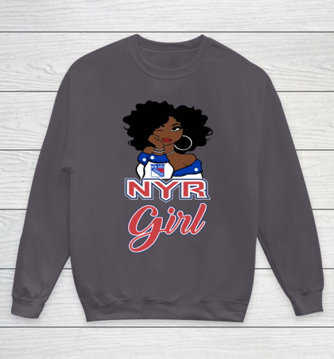 New York Rangers Girl NHL Youth Sweatshirt 6