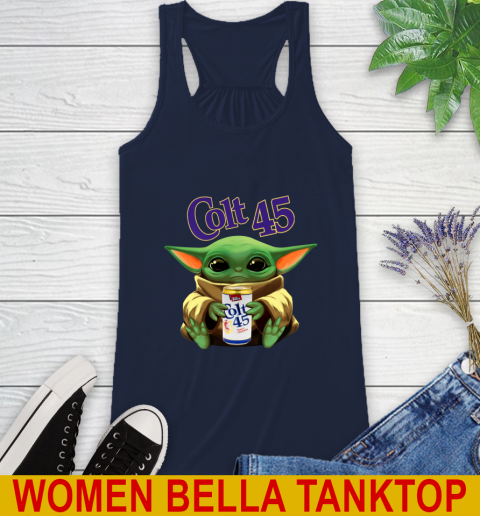 Star Wars Baby Yoda Hugs Colt 45 Beer Shirt 47
