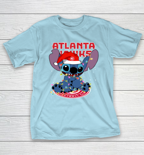 Atlanta Hawks NBA noel stitch Basketball Christmas T-Shirt 10