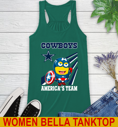 NFL Football Dallas Cowboys Captain America Marvel Avengers Minion Shirt Racerback Tank 5