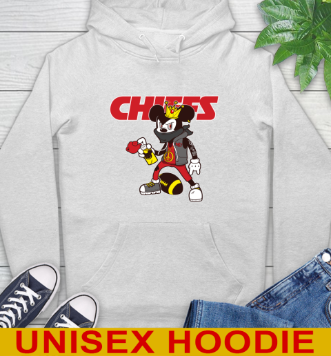 Kansas City Chiefs NFL Football Mickey Peace Sign Sports Hoodie