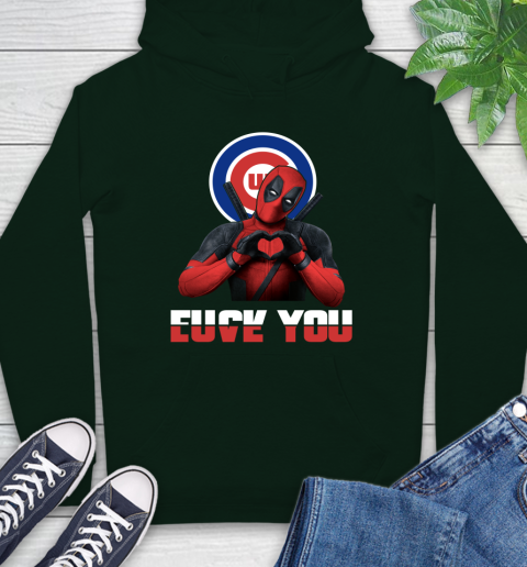 MLB Chicago Cubs Deadpool Love You Fuck You Baseball Sports Hoodie 12