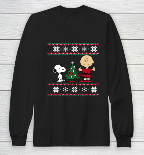 Peanuts Snoopy and Charlie Christmas Long Sleeve T-Shirt