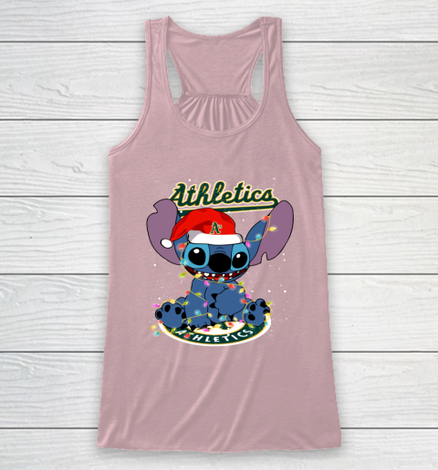 Oakland Athletics MLB noel stitch Baseball Christmas Racerback Tank 5