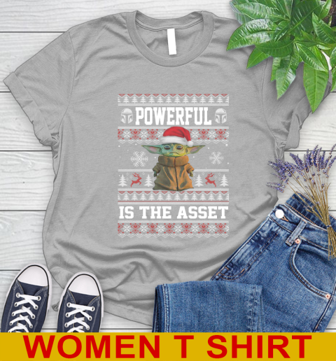 Powerful Is The Asset Baby Yoda Christmas Star Wars Shirts 89