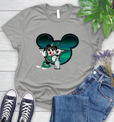 NHL Dallas Stars Stanley Cup Mickey Mouse Disney Hockey T Shirt Women's T-Shirt 10