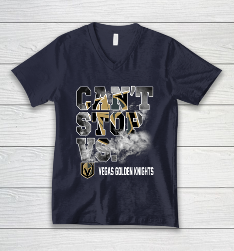 NHL Vegas Golden Knights Hockey Can't Stop Vs V-Neck T-Shirt 2