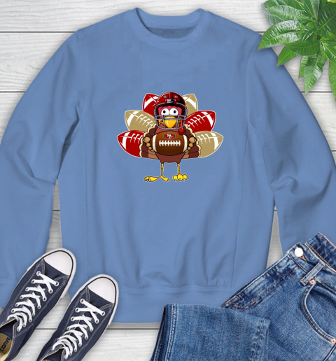 San Francisco 49ers Turkey Thanksgiving Day Sweatshirt 11