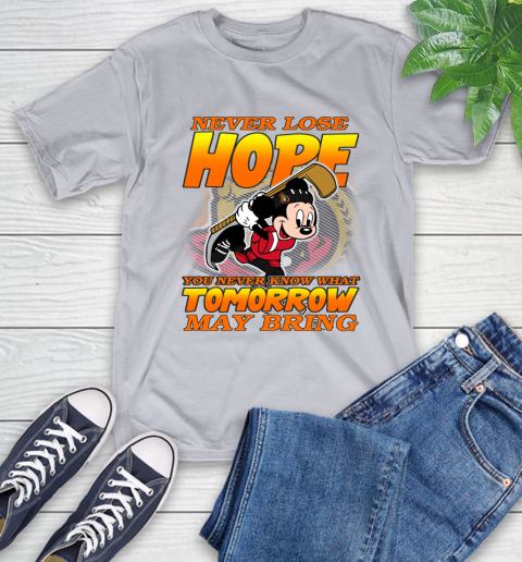 Ottawa Senators NHL Hockey ootball Mickey Disney Never Lose Hope T-Shirt 6