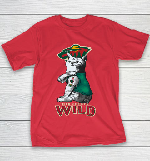 NHL My Cat Loves Minnesota Wild Hockey Youth T-Shirt 7