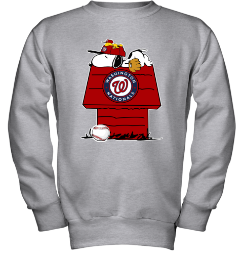 MLB Washington Nationals Snoopy Woodstock The Peanuts Movie Baseball T  Shirt_000 Youth T-Shirt