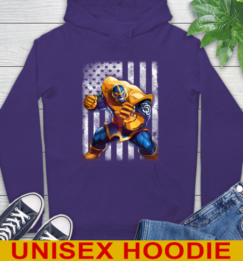 MLB Baseball San Diego Padres Thanos Marvel American Flag Shirt Hoodie 5