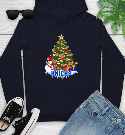 New York Knicks Merry Christmas NBA Basketball Sports Youth Hoodie 4