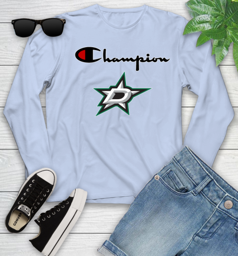 NHL Hockey Dallas Stars Champion Shirt Youth Long Sleeve 6