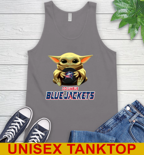 NHL Hockey Columbus Blue Jackets Star Wars Baby Yoda Shirt 76