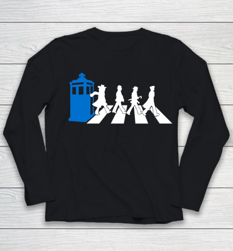 Doctor Who Shirt Abbey Road Tardis Doctor Who Youth Long Sleeve