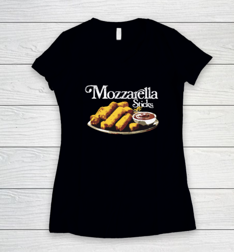 Mozzarella Sticks Women's V-Neck T-Shirt