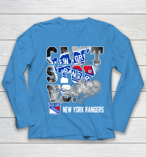 NHL New York Rangers Hockey Can't Stop Vs Youth Long Sleeve 5