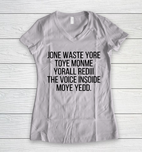 Blink 182 I Miss You Funny Jone Waste Yore Women's V-Neck T-Shirt