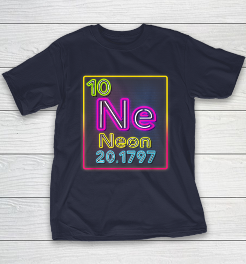 Neon Element Of The Chemistry Periodic Table For Scientists Youth T-Shirt 2