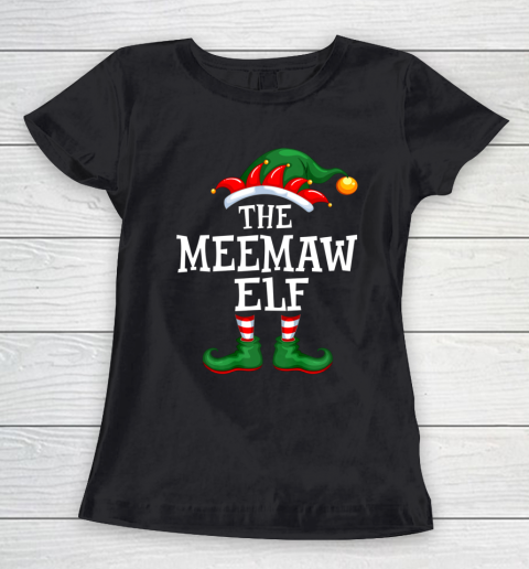 The Meemaw Elf Family Matching Christmas Group Gift Women's T-Shirt
