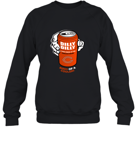 Bud Light Dilly Dilly! Chicago Bears Birds Of A Cooler Sweatshirt