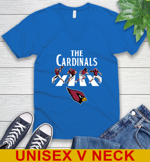 NFL Football Arizona Cardinals The Beatles Rock Band Shirt V-Neck T-Shirt 5