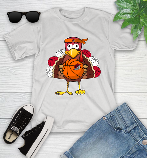 Portland Trail Blazers Turkey thanksgiving day Youth T-Shirt