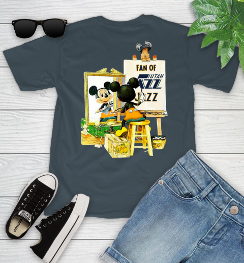 NBA Basketball Utah Jazz Mickey Drawing Shirt 102