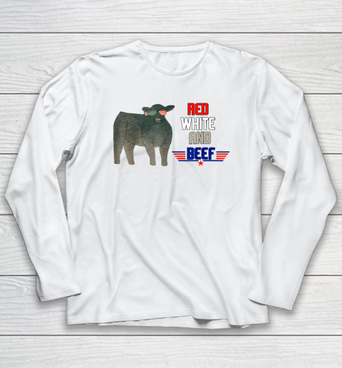 Red White And Beef Funny Long Sleeve T-Shirt