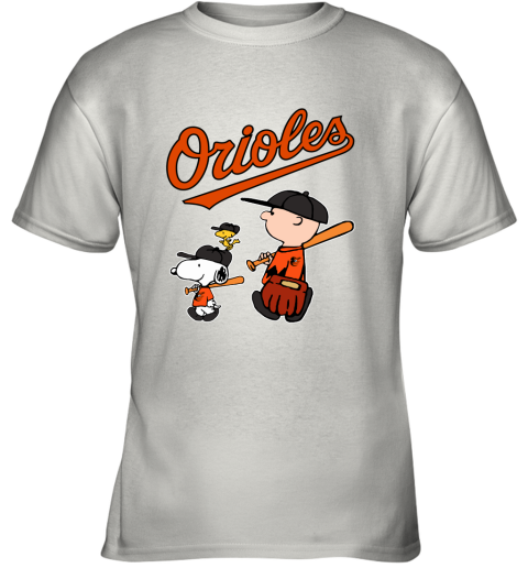Baltimore Orioles Let's Play Baseball Together Snoopy MLB Youth T-Shirt