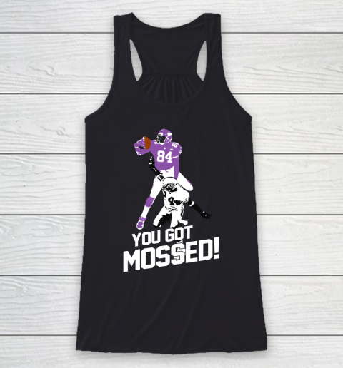 You Got Mossed Funny Football Racerback Tank