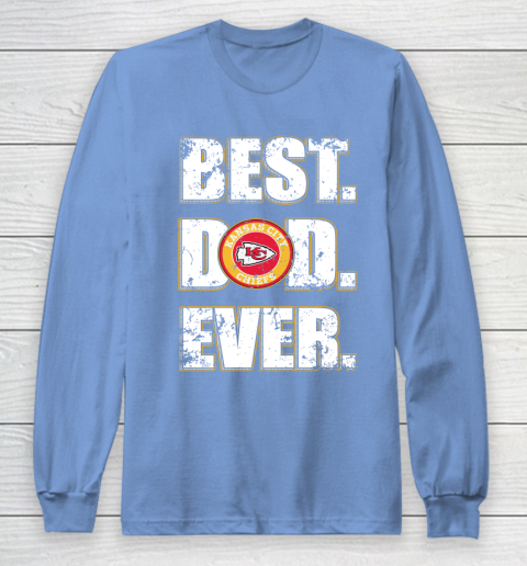 NFL Kansas City Chiefs Football Best Dad Ever Family Shirt Long Sleeve T-Shirt 8